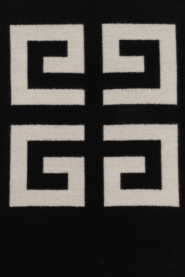 givenchy slides Wool scarf with logo