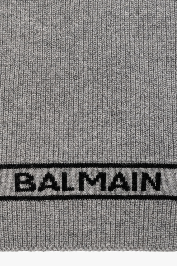 Balmain Kids balmain high waist tweed shorts item