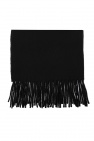 Acne Studios BLACK Fringed wool scarf