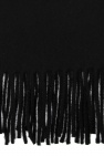 Acne Studios BLACK Fringed wool scarf