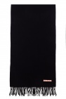 Acne Studios BLACK Fringed wool scarf