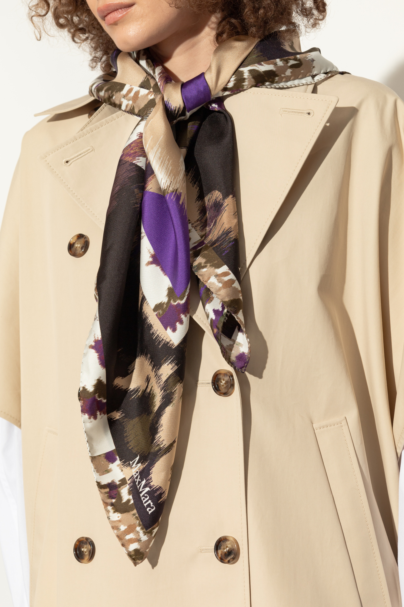 Max Mara Silk scarf ‘Carre’ | Women's Accessories | Vitkac
