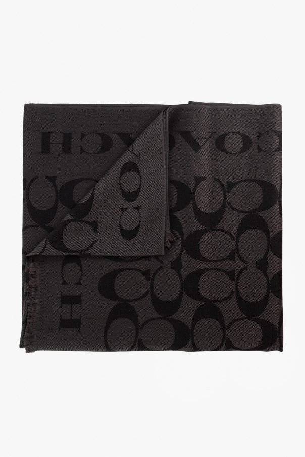 coach featured Monogrammed scarf