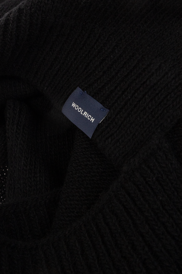 Woolrich Wool scarf with logo