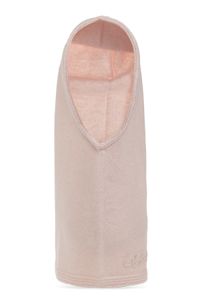 Woolen snood with logo