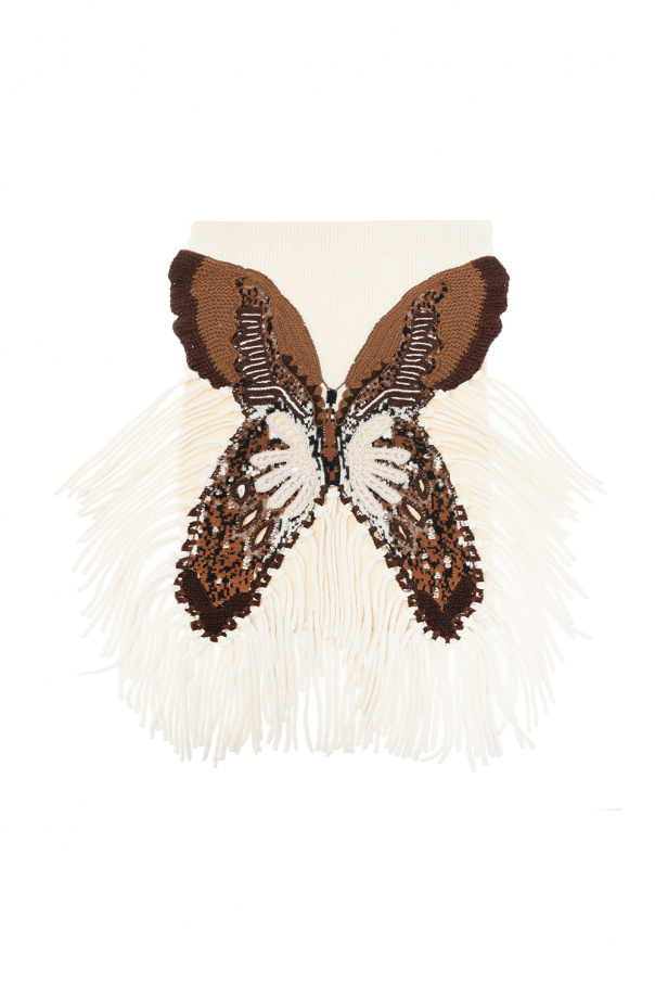 Chloé Butterfly motif scarf