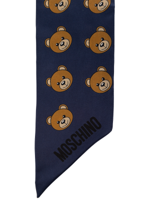 Moschino Silk scarf with logo