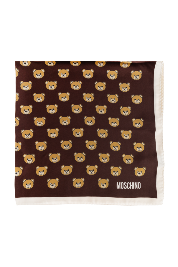 Scarf with a characteristic teddy bear motif, zdjęcie 1 Scarf with a characteristic teddy bear motif od Moschino