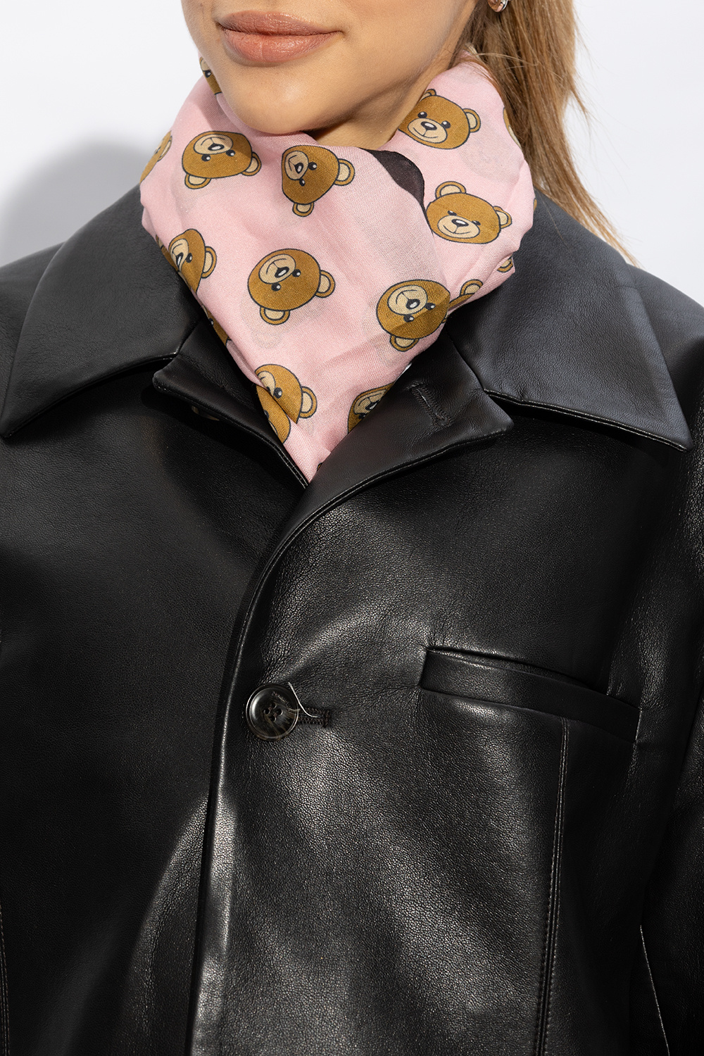 Moschino Scarf with teddy bear motif