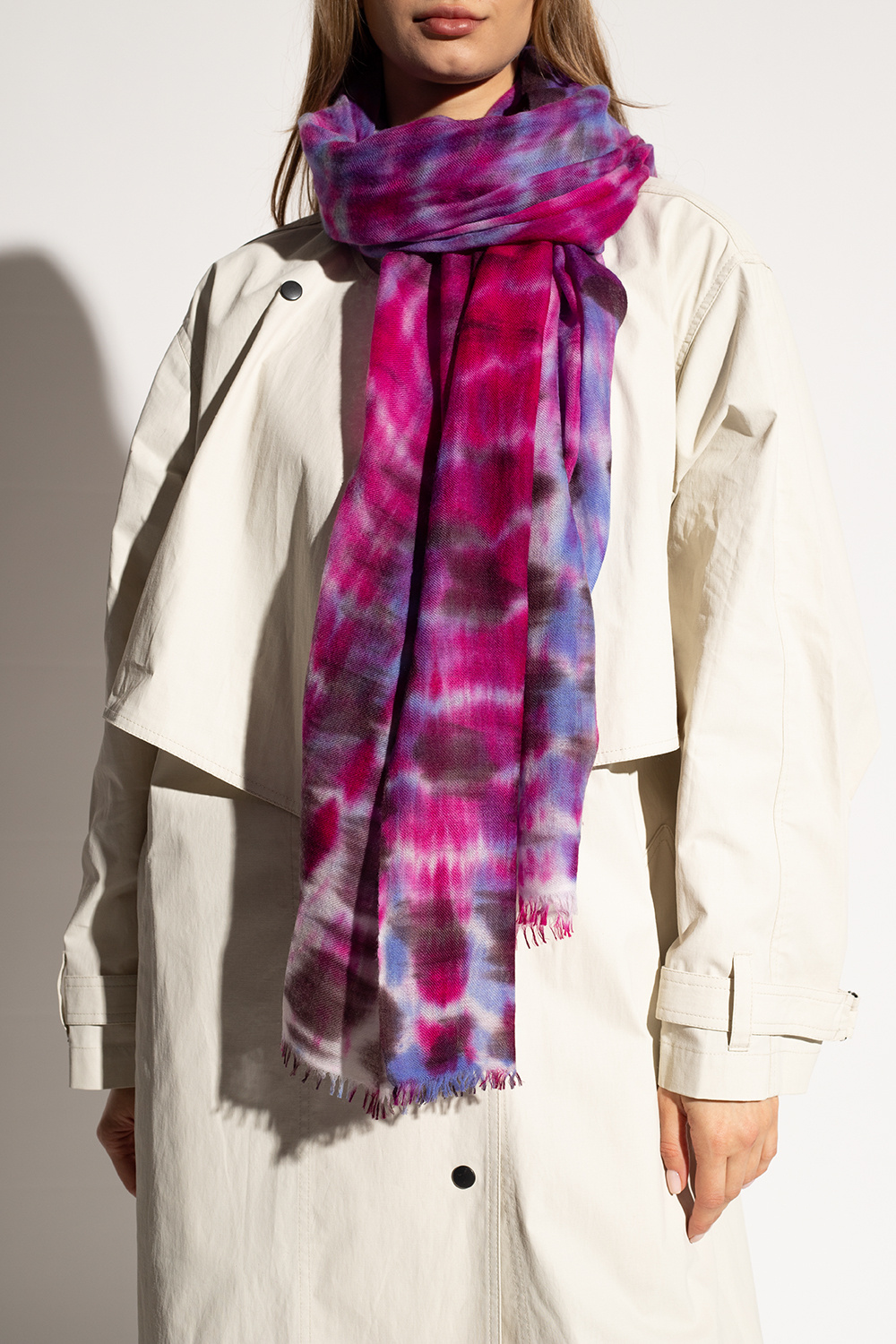 Isabel Marant Alette Cashmere Scarf in Pink