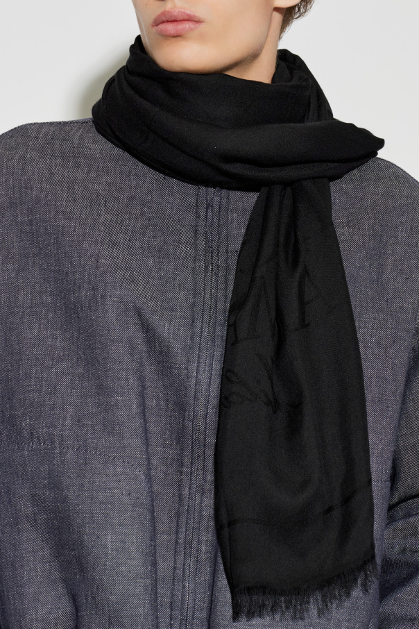 Emporio Armani Scarf with raw edges