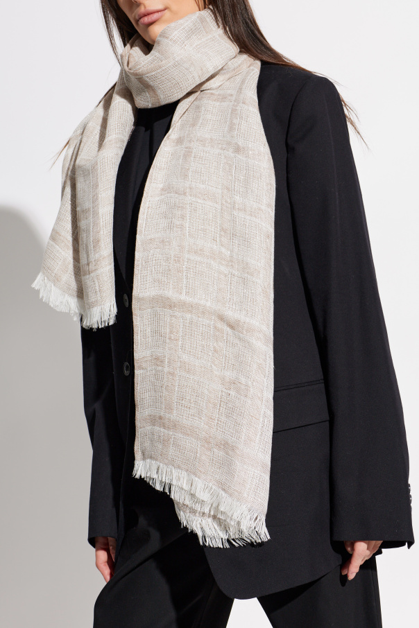 Emporio Armani Szal z lureksową nicią