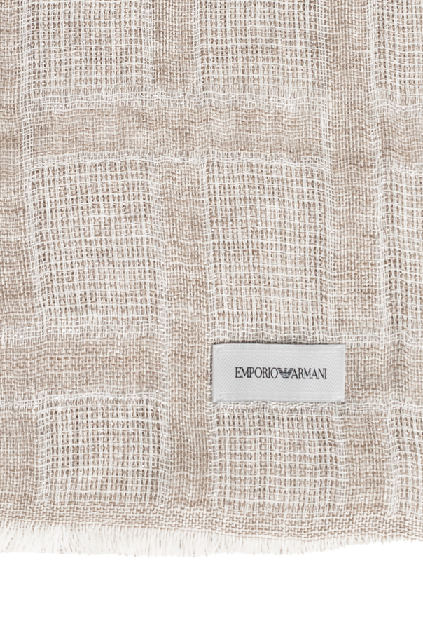 Emporio Armani Szal z lureksową nicią