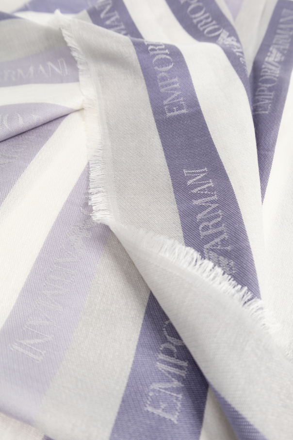 Emporio Armani Scarf with striped pattern