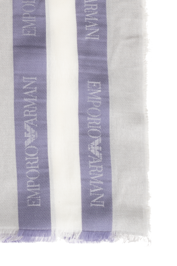 Emporio Armani Scarf with striped pattern