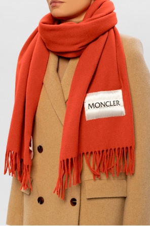 Logo-patched scarf od Moncler