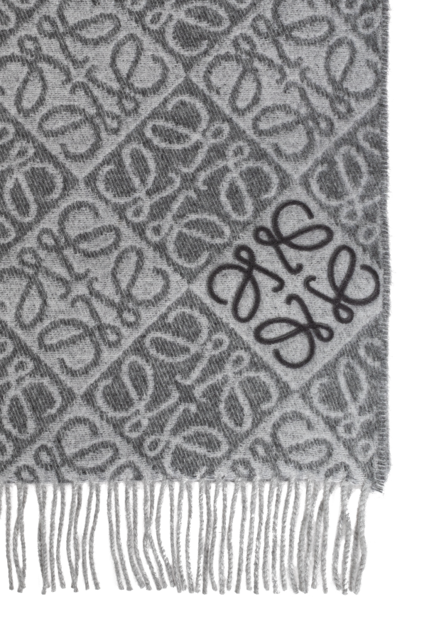 Loewe Wool scarf with monogram