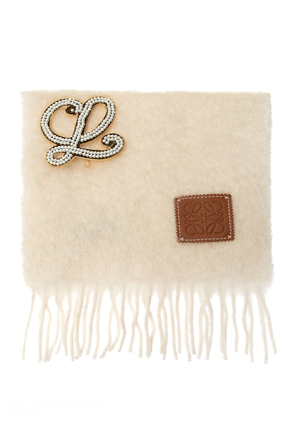 Mohair Scarf With Logo Loewe Vitkac Us