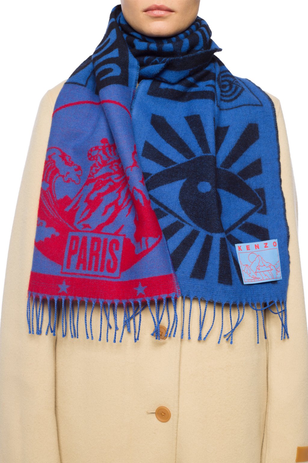 kenzo wool scarf