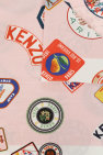 Kenzo PINK Printed cotton scarf