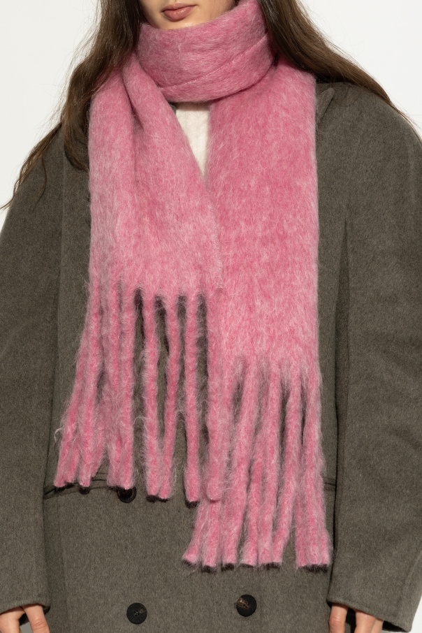 Kenzo Mohair scarf with logo