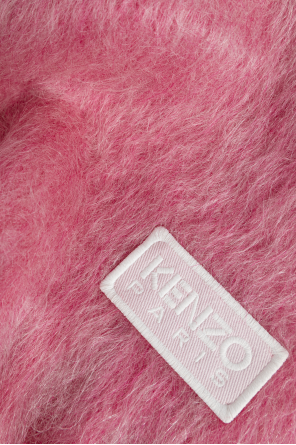 Kenzo Mohair scarf with logo