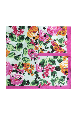 Jedwabna chusta z motywem kwiatowym