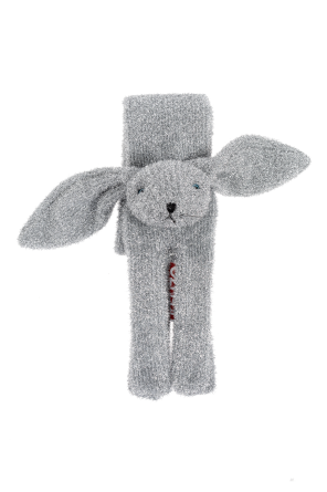 Scarf with rabbit motif