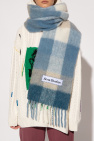 Acne Studios BLUE Scarf with logo
