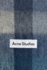 Acne Studios BLUE Scarf with logo