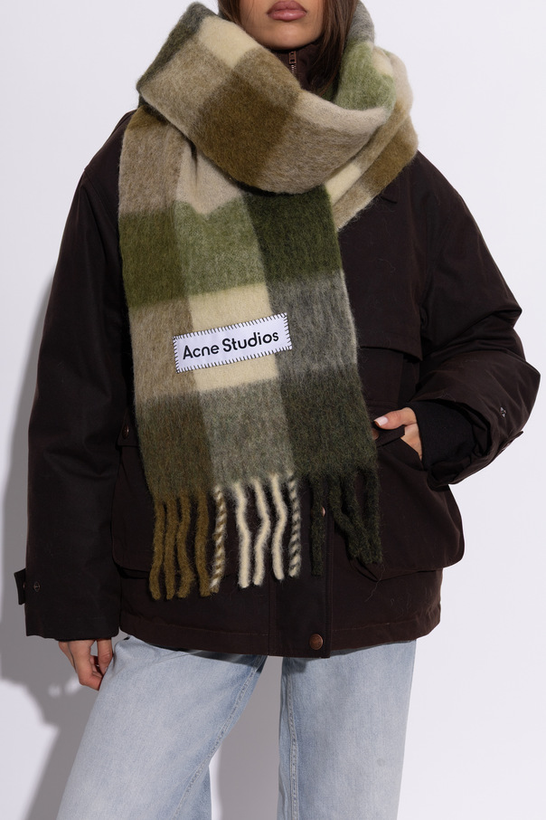 Acne Studios Bufanda de lana con flecos