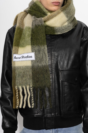 Acne Studios Bufanda de lana con flecos