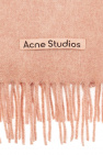 Acne Studios PINK Scarf with logo