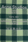 Acne Studios GREEN Checked scarf
