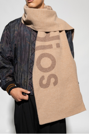 Acne Studios Wool scarf with logo
