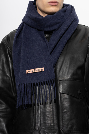 Acne Studios Bufanda de lana con flecos