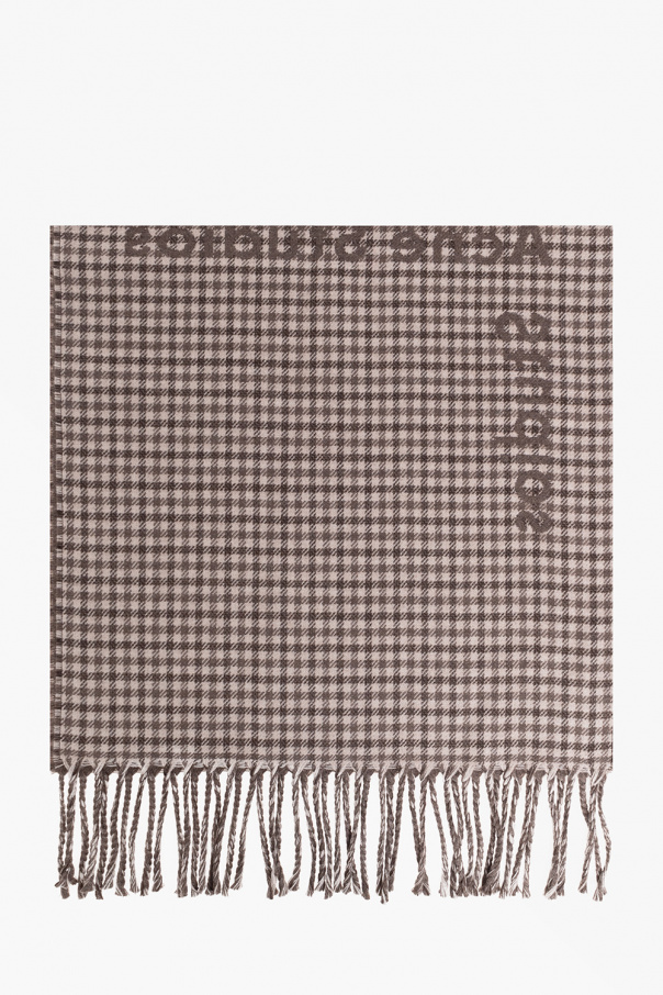 Acne Studios BROWN Reversible wool scarf