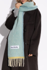 Acne Studios GREEN Scarf with logo