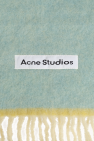 Acne Studios GREEN Scarf with logo