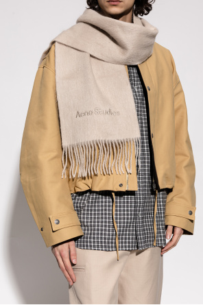 Acne Studios Cachecol com aplicação de logótipo