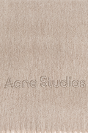 Acne Studios Cachecol com aplicação de logótipo