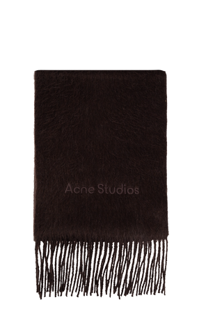 Wool scarf with logo
