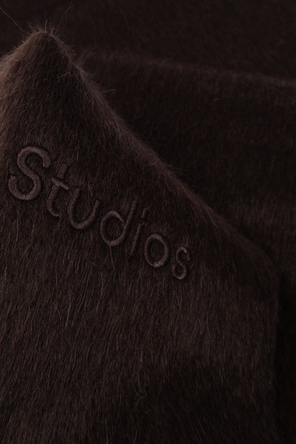 Acne Studios Wool scarf with logo