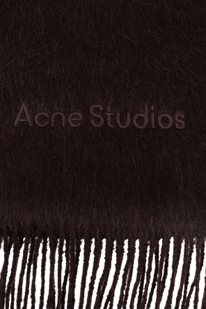 Acne Studios Wool scarf with logo