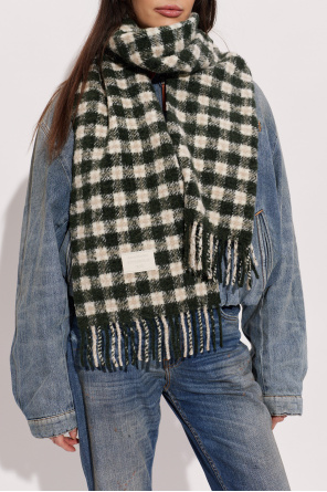 Scarf with a checkered pattern od Acne Studios