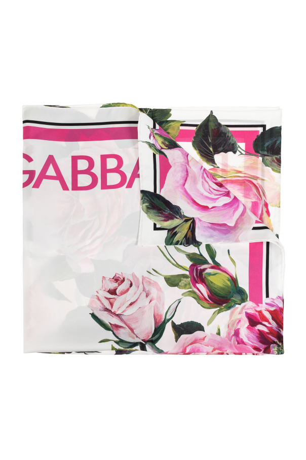 Silk scarf with floral motif, zdjęcie 1 Silk scarf with floral motif od Dolce & Gabbana