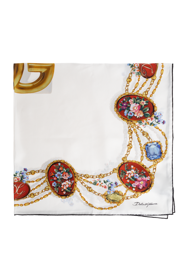 Silk scarf with print od Dolce & Gabbana