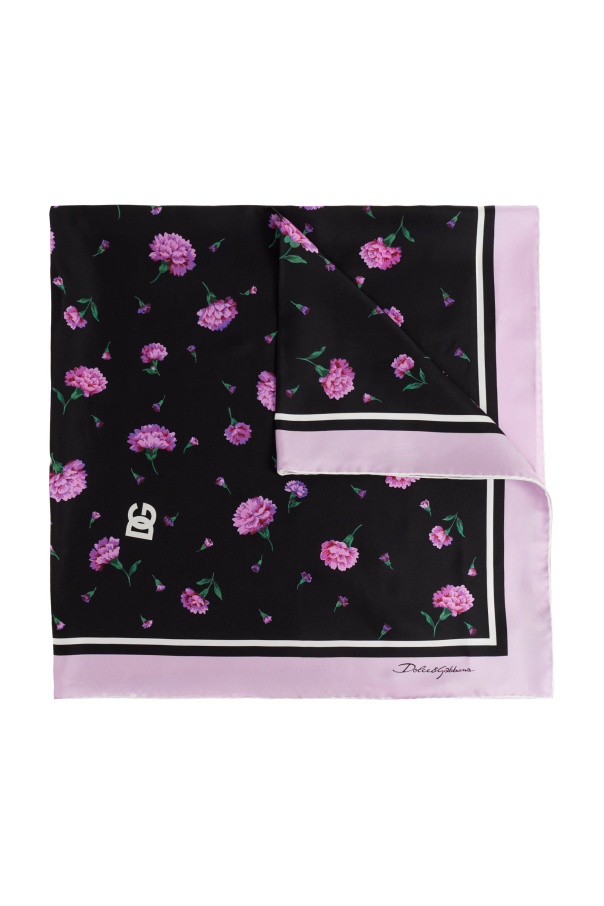 Silk scarf with floral motif od Dolce & Gabbana