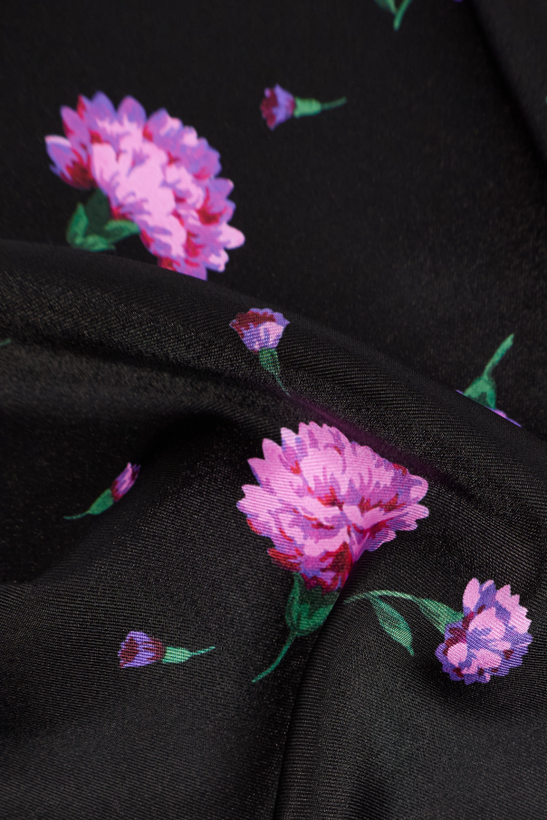 Dolce & Gabbana Silk scarf with floral motif