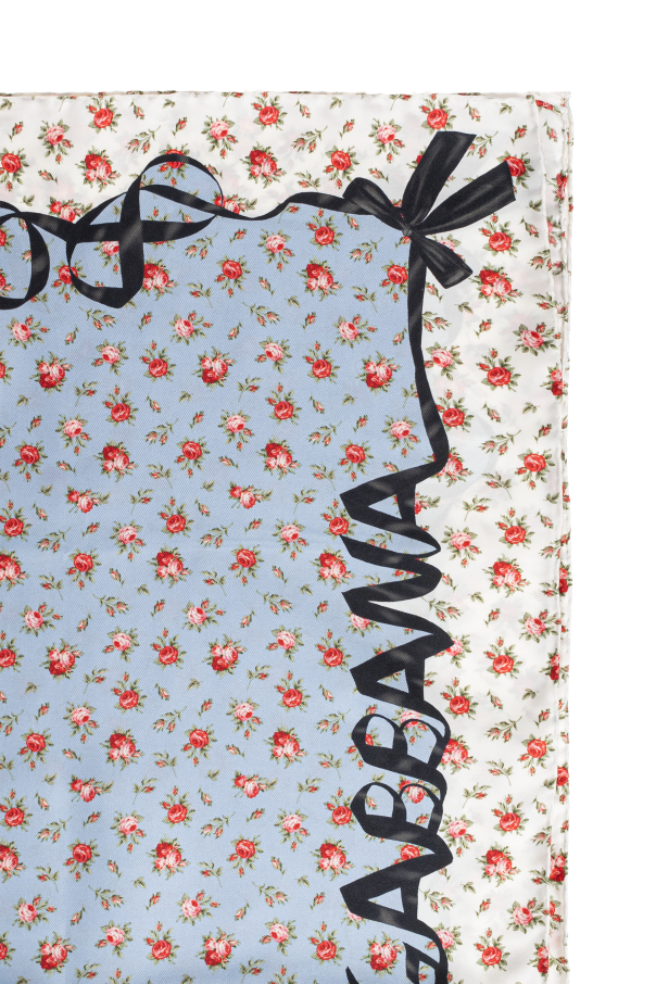 Dolce & Gabbana Silk scarf with floral motif